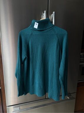 Old Navy Teal Green Turtleneck Sweater Women's S
